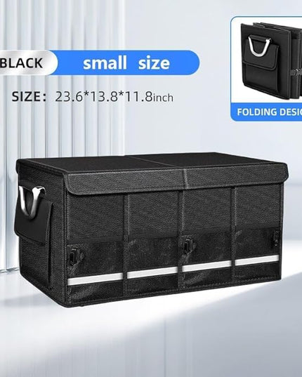 Collapsible Multi Compartment Car Trunk Organizer,SUV Trunk Organizer, suitable for Car Accessories Interior for Women and Men (JB-06)