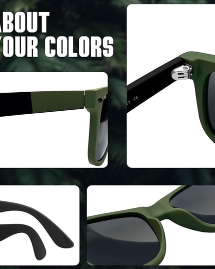 Joopin Square Sunglasses Polarized UV Protection Trendy Designer Sun Glasses Men Women