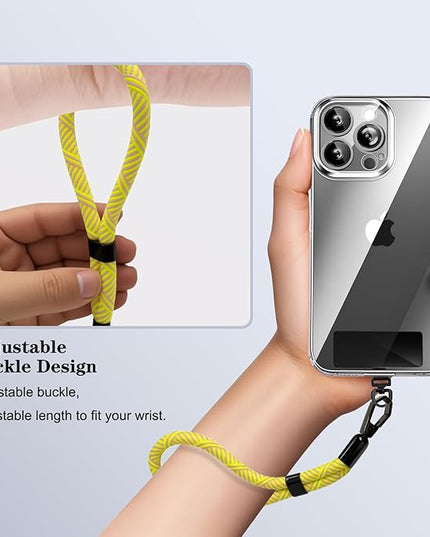 Phone Lanyard, 2 Pack Adjustable Cell Phone Lanyard Hand Phone Wrist Strap with Tether Tabs for Smartphones