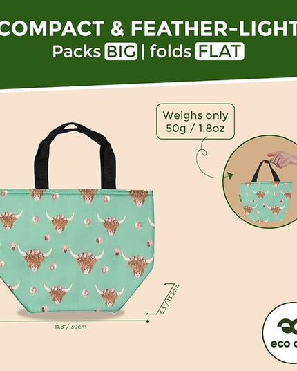 ECO CHIC Insulated Lunch Bag - Waterproof, Reusable Office Lunch Tote Bag for Women & Men - Durable Cooler in Cute Colorful Designs - Ideal for daily lunching