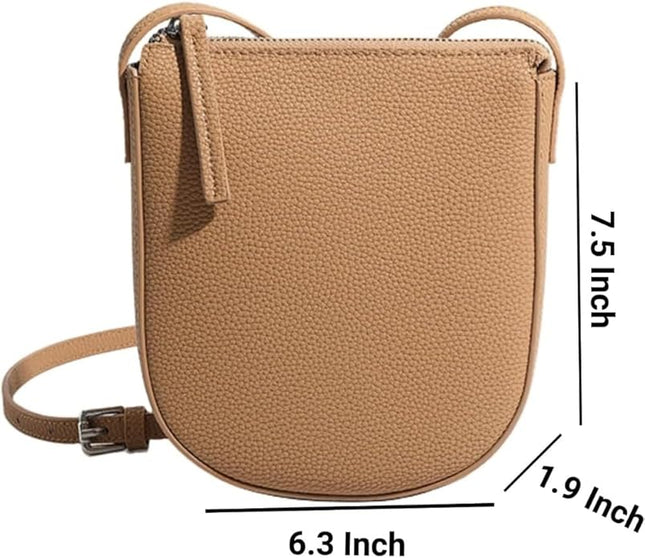 Small Genuine Leather Crossbody Bag, Phone Wallet Purse with Adjustable Strap, Shoulder Bag for Women