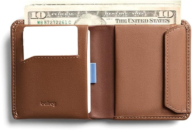 Bellroy Coin Wallet (Slim Coin Wallet, Bifold Leather Design, Holds 4-8 Cards, Magnetic Closure Coin Pouch)