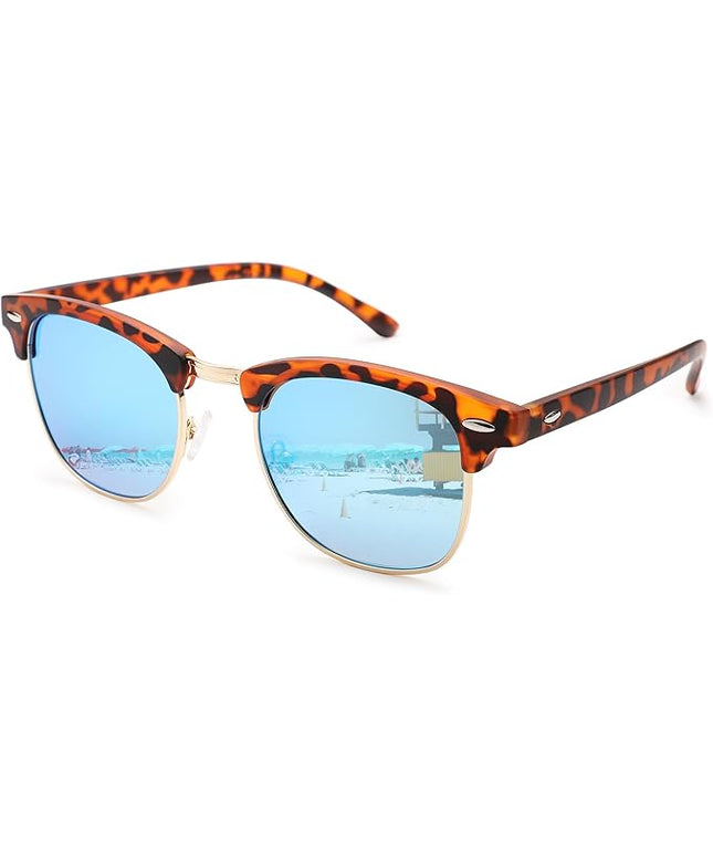 Pro Acme Semi-Rimless Polarized Sunglasses UV 400 Protection for Women Men