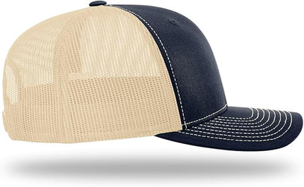 Richardson 112 Trucker Hat - Premium Adjustable Snapback Hat - Structured Six Panel Richardson Blank Caps