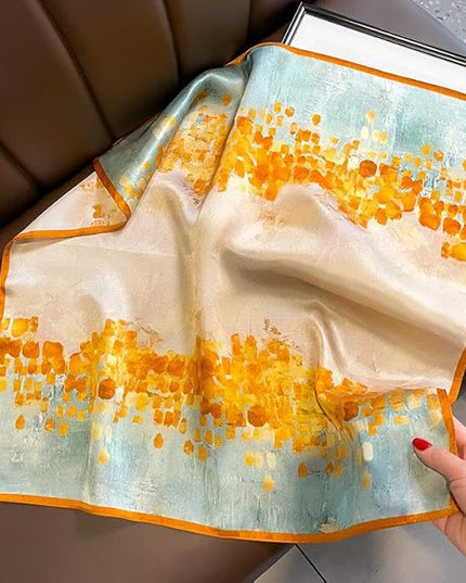 Dailyacc Hair Bandanas Scarf For Women Lightweight Fashion Neck Silk Satin Head Scarves For Sleeping Handbags Scarf