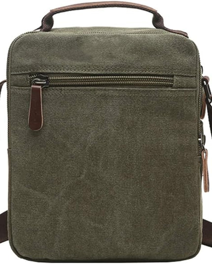 mygreen Small Canvas Crossbody Shoulder Bag Messenger Bag Work Bag