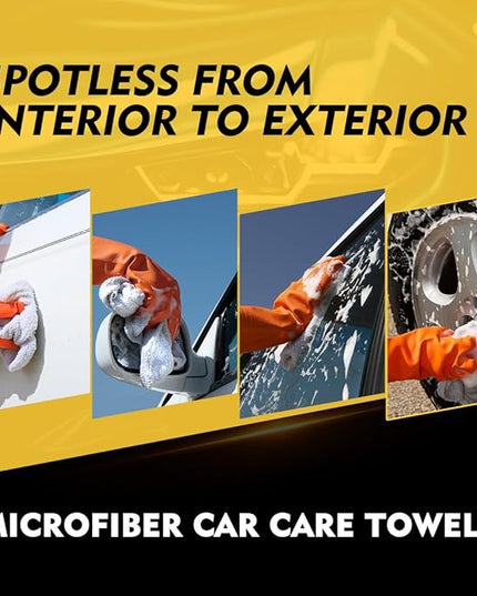 HOMEXCEL White Microfiber Cleaning Cloth 150 Pack, 12.5 x 12.5 inch Microfiber Towels for Car Washing Cleaning Rags for Car, Kitchen, and Window
