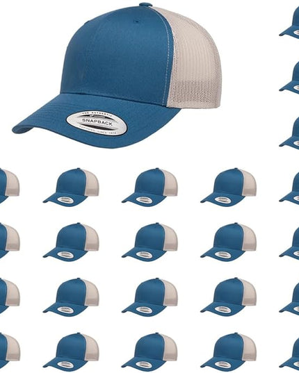 Yupoong Classic Premium Mesh 6 Panel Retro Trucker Cap | Mid Profile Snapback | OSFA | Bulk Pack Available