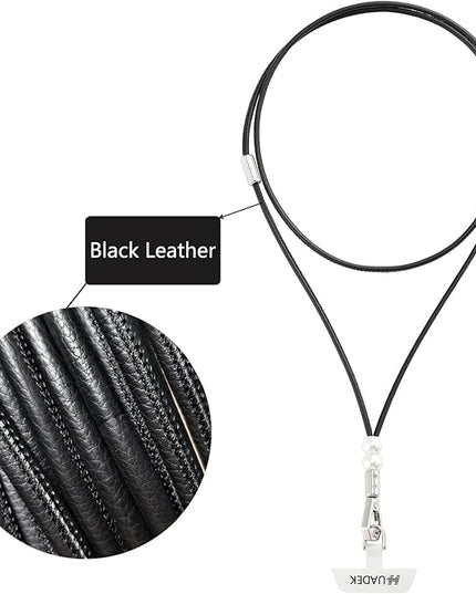 cell phone lanyard Detachable Phone Chain Strap Leather 2-in-1 anti theft phone strap