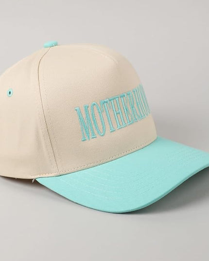 MIRMARU Two-Tone Vintage Canvas Trucker Hats for Men & Women, Adjustable Size Baseball Caps with Trendy Embroidered Design