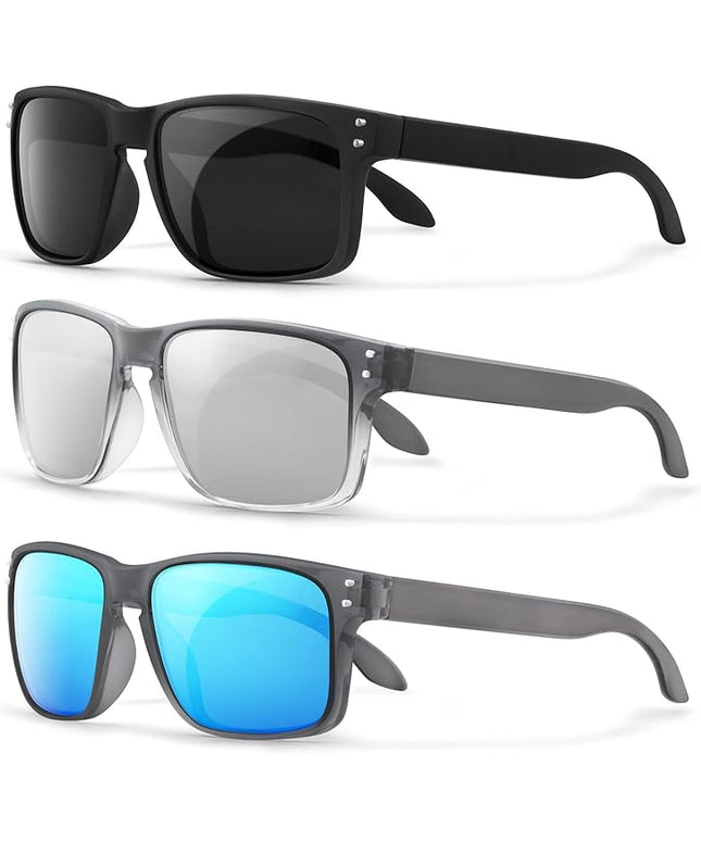 KUGUAOK Polarized Square Sunglasses For Men and Women Matte Finish Sun Glasses UV Protection Glasses