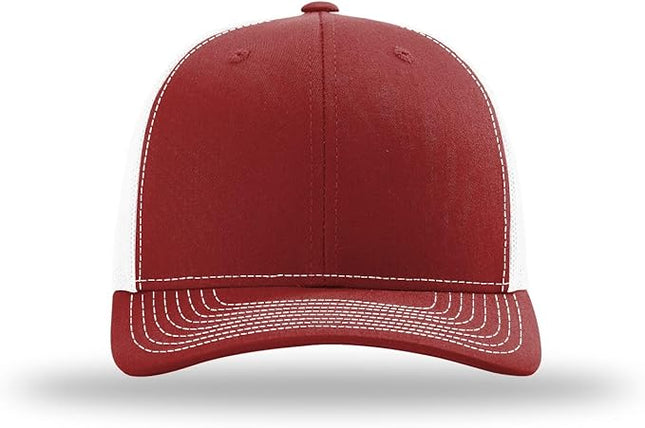Richardson 112 Trucker Hat - Premium Adjustable Snapback Hat - Structured Six Panel Richardson Blank Caps