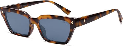 SOJOS Trendy Polarized Sunglasses Womens Men Retro Vintage 90s Cute Cat Eye Narrow Sun Glasses SJ2381