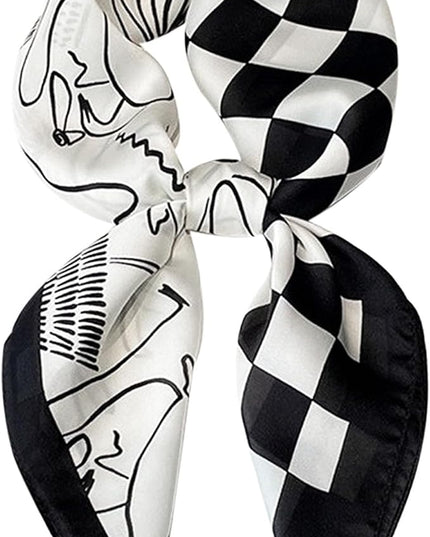 Satin Bandanas Head Scarf For Women Hair Scarves Accessories Lightweight Fashion Wrap Neck Silk Sleeping Headscarf