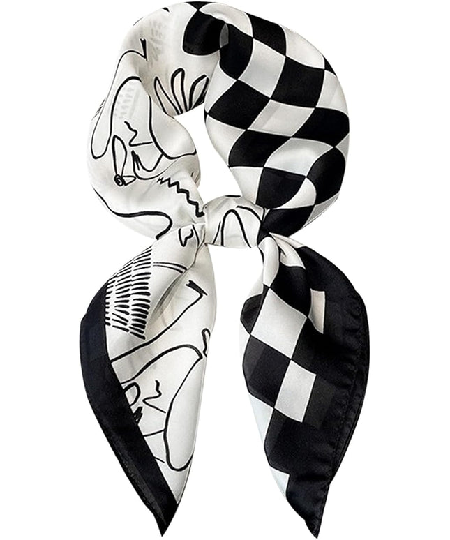 Satin Bandanas Head Scarf For Women Hair Scarves Accessories Lightweight Fashion Wrap Neck Silk Sleeping Headscarf