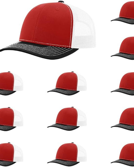 Richardson 112 Classic Six-Panel Adjustable Snapback Trucker Cap | Bulk Packs Available