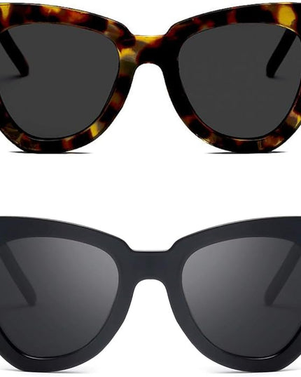 Dollger Retro Cat Eye Sunglasses Women Men Vintage Square Tortoise Shell Fashion Cateye Sunglasses