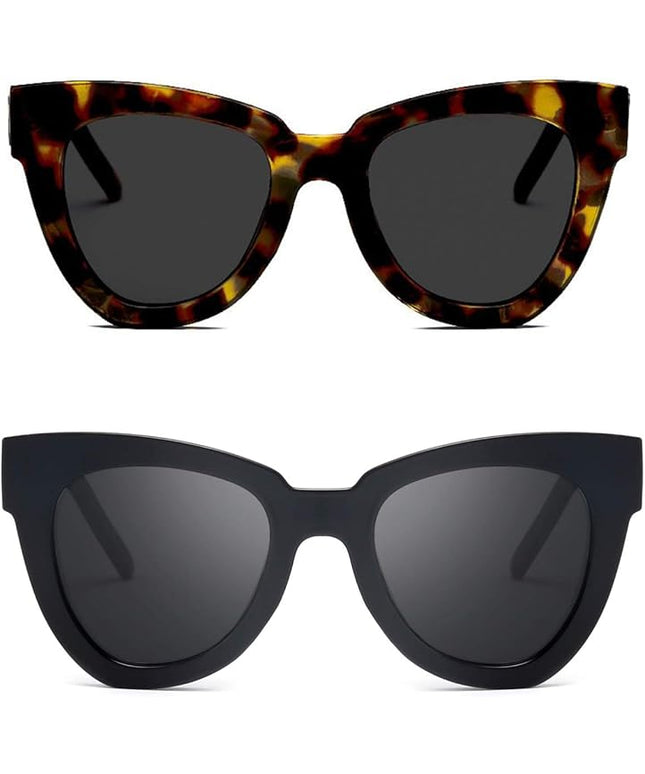 Dollger Retro Cat Eye Sunglasses Women Men Vintage Square Tortoise Shell Fashion Cateye Sunglasses
