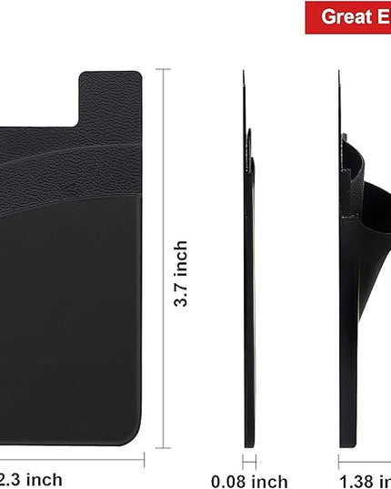 Senose Phone Wallet Stick on, 10 Pack Card Holder Back ofPhone Pocket Credit ID Sleeve, Strong Adhesive Sticker CellPhone Wallet Compatible for iPhone, Android & Most Smartphones
