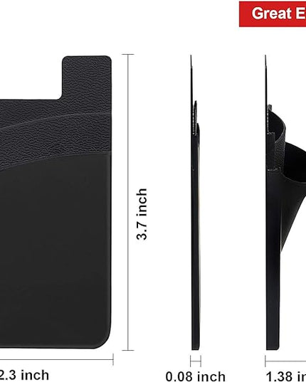 Senose Phone Wallet, Phone Card Holder Stick On Silicone Credit Card Holder for Back of Cellphone, Business Card & Id Compatible for iPhone Android Any Smartphone