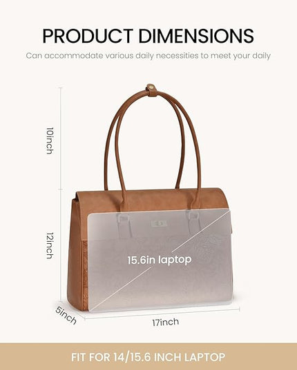 LOVEVOOK Laptop Bag for Women Work Tote Messenger Bag Waterproof Business Office Professional Handbag Shoulder Bag