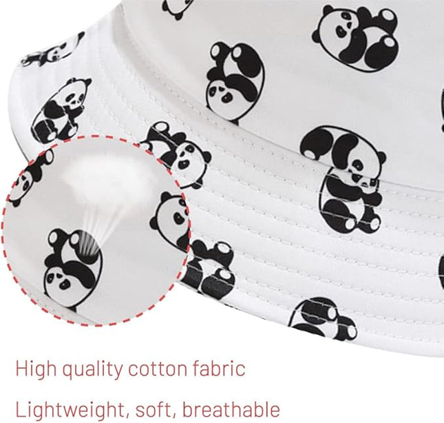 Cotton Bucket Hat for Women Men Summer Travel Sun Beach Bucket Cap, Unisex Outdoor Fisherman Hat