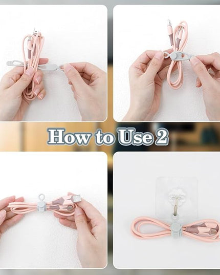 12Pcs Grey Silicone Cable Ties, Grey Cord Strap, Silicone Cable Straps, Rubber Cable Ties, Charger Computer Headphone Mouse Cord Ties for Office Home Kitchen School Travel Organization