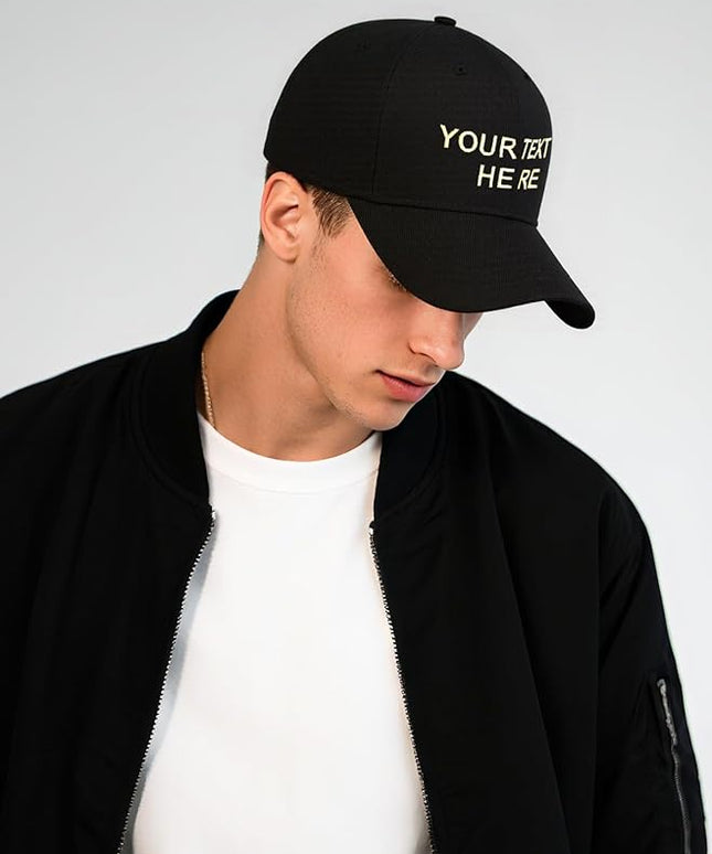 Custom4U Custom Hat Baseball Cap Adjustable Embroidered Mom Dad Hat for Men Women Gifts for New Parents Personalized Text S/L