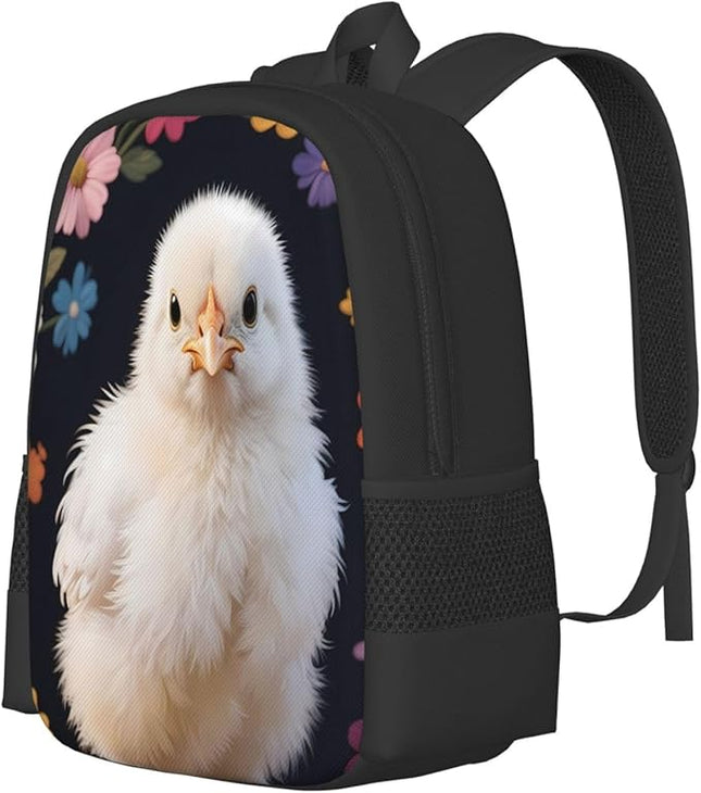 Wreath Chicken Notebook Backpack Fits 15 Inch Laptop Hiking Backpack Trip Daypack