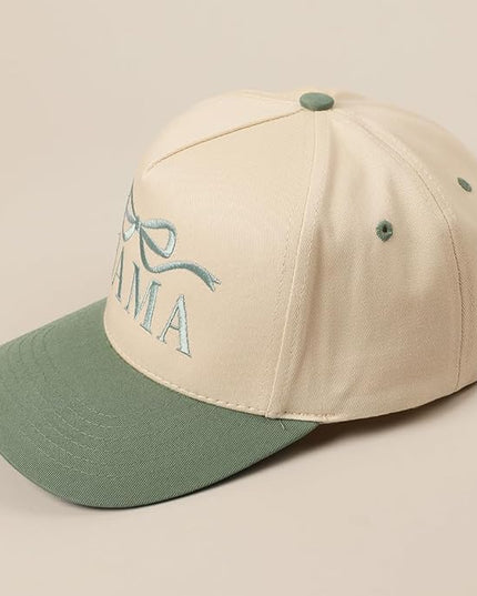 MIRMARU Two-Tone Vintage Canvas Trucker Hats for Men & Women, Adjustable Size Baseball Caps with Trendy Embroidered Design