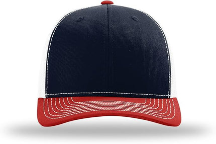 Richardson 112 Trucker Hat - Premium Adjustable Snapback Hat - Structured Six Panel Richardson Blank Caps