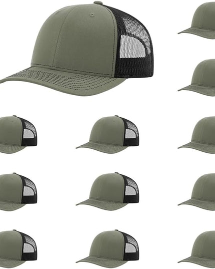 Richardson 112 Classic Six-Panel Adjustable Snapback Trucker Cap | Bulk Packs Available