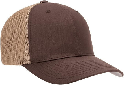 Flexfit 6511 Fitted Mid-Profile Stretchable Mesh Panels Trucker Cap | Bulk Pack Available