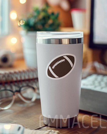 (3 Pack) Football Stickers, Decals for Players & Fans – Waterproof Vinyl for Tumblers, Books, Phones – 3 x 2 Inch