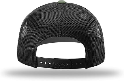 Richardson 112 Trucker Hat - Premium Adjustable Snapback Hat - Structured Six Panel Richardson Blank Caps