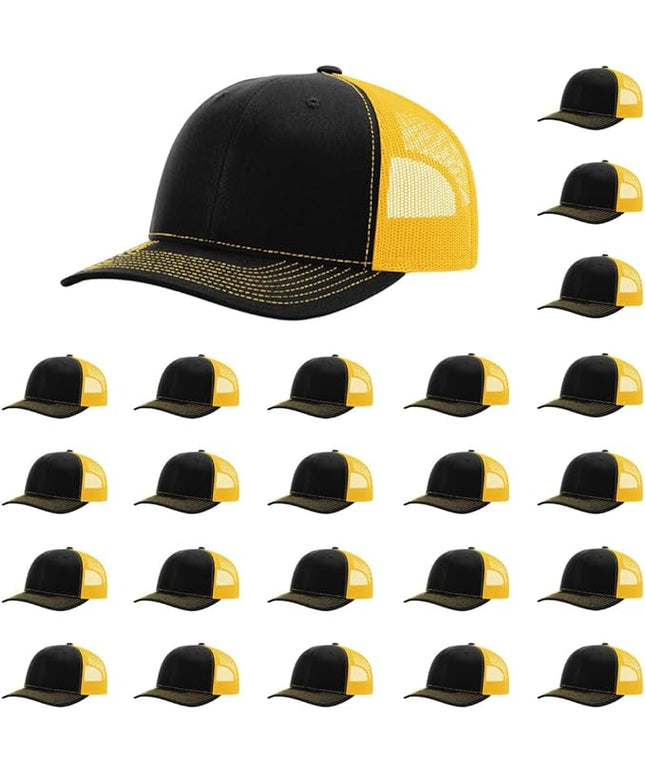 Richardson 112 Classic Six-Panel Adjustable Snapback Trucker Cap | Bulk Packs Available