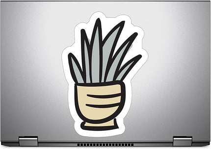 (1PC) Succulent Pot Flowers Sticker for Phone Tablet Laptop Car Truck Window | 5" Sticker