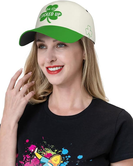St. Patrick's Day Baseball Cap for Men Women Flower Print Sport Outdoor Travel Trucker Hat Sun Protection Dad Hats