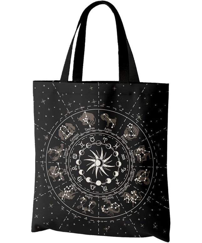 Horaldaily Canvas Tote Bag,Reusable Shoulder Tote Bag for Women Lady Casual Vacation, Shopping, Work, Gym