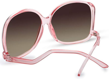 The Fresh Women's Oversized Square Jackie O Cat Eye Hybrid Butterfly Fashion Sunglasses - Exquisite Packaging