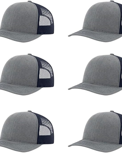 Richardson 112 Classic Six-Panel Adjustable Snapback Trucker Cap | Bulk Packs Available