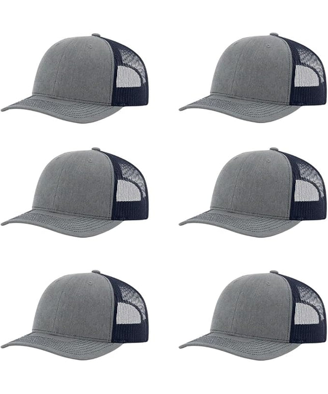 Richardson 112 Classic Six-Panel Adjustable Snapback Trucker Cap | Bulk Packs Available