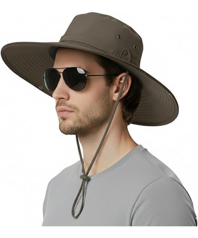 Wide Brim Bucket Hat Men Fishing Hiking Gardening Hat for Men and Women Fisherman Hat UPF 50+
