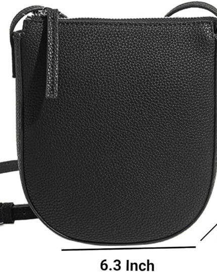 Small Genuine Leather Crossbody Bag, Phone Wallet Purse with Adjustable Strap, Shoulder Bag for Women