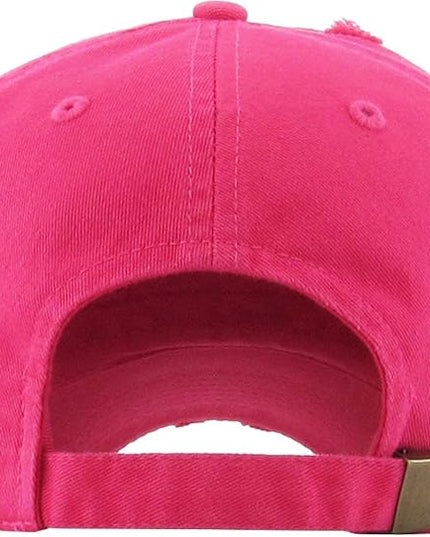 KBETHOS Vintage Washed Distressed Cotton Dad Hat Baseball Cap Adjustable Polo Trucker Unisex Style Headwear