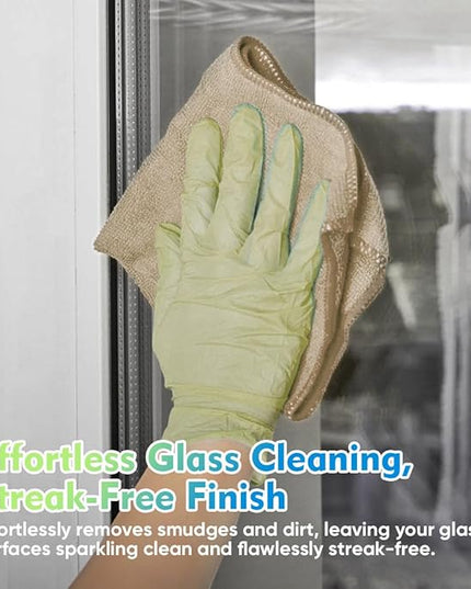 HOMEXCEL Brown Microfiber Cleaning Cloth 20 Pack 11.5 x 11.5 inch Microfiber Towels for Cars Ultra Absorbent Car Washing Cloth Lint Free Streak Free Cleaning Rags for Car, Kitchen Window