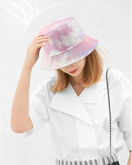 Malaxlx Unisex Bucket Hat Beach Sun Hat Aesthetic Fishing Hat for Men Women Teens, Reversible Double-Side-Wear