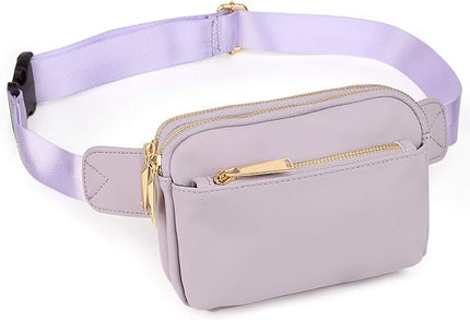 UTO Fanny Pack for Women Crossbody Trendy Fashion Belt Purse Chest Waist Hip Bumbag for Outdoor Shopping Travel Hiking