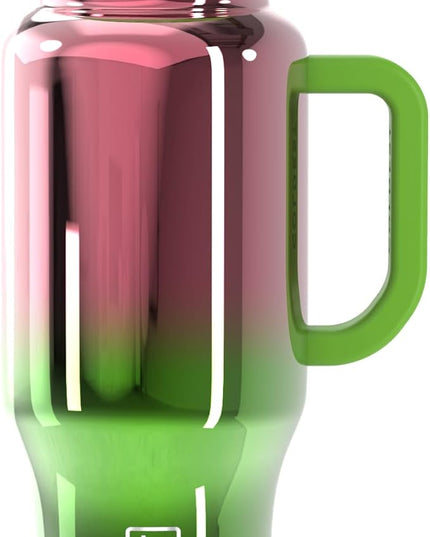Coldest Tumbler with Handle and Straw - 100% Spill Proof Tumbler with Straw (3 Lids) - Stainless Steel Insulated Leakproof Tumblers for Women & Men - Cup Holder Friendly - 36 oz (Tinsel Nova)