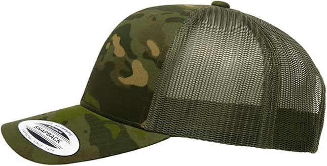Mrlahat 6606 Yupoong Classics Retro Trucker Cap with Black Bandana